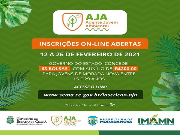 INSCRIÇÕES ON-LINE ABERTAS - 12 A 26 DE FEVEREIRO DE 2021.