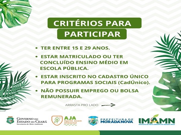 CRITERIOS PARA CONCURSO - AGENTE JOVEM AMBIENTAL