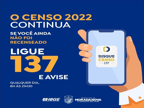 O CENSO 2022 CONTINUA
