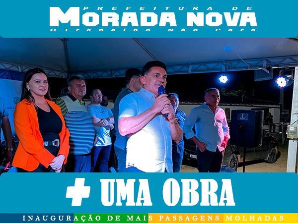 INAUGURAÇÃO DE MAIS PASSAGENS MOLHADAS